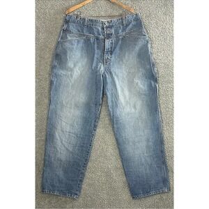 Marithe Francois Girbaud Jeans Mens 38 Baggy Utility Pocket Vintage Grunge Y2K